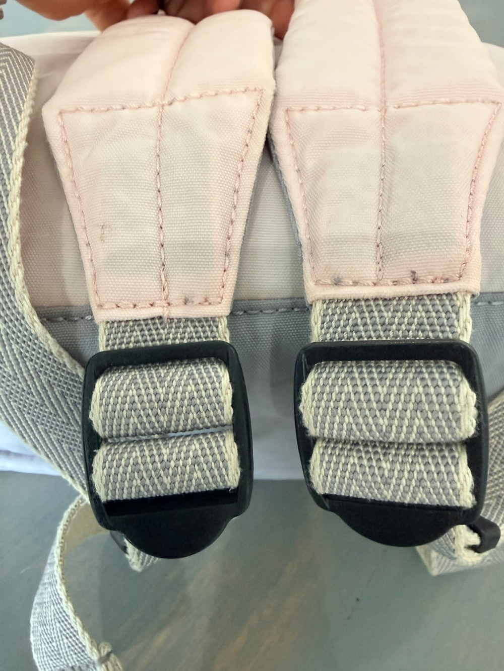 Kipling Pastel Pink & Light Blue Backpack - Picture 3 of 11
